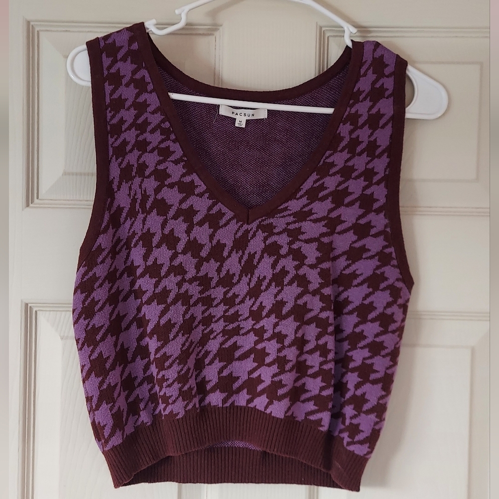 Pacsun Houndstooth Vest